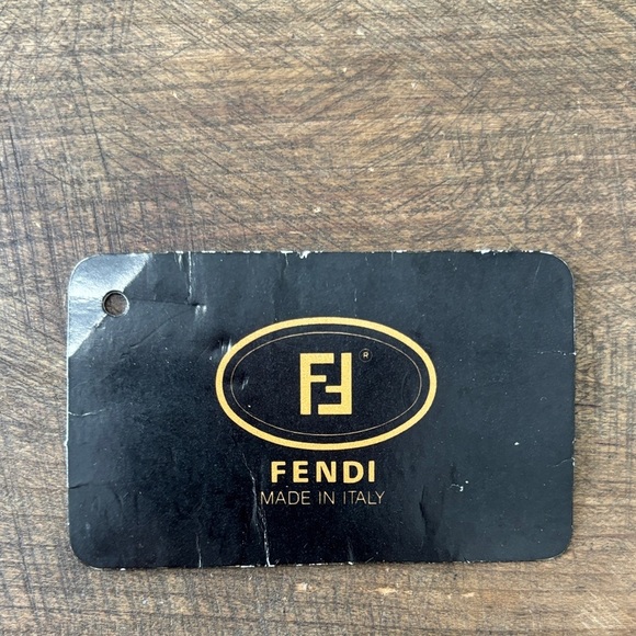 Fendi Black and Cream Clutch with certificate of origin - Picture 14 of 15